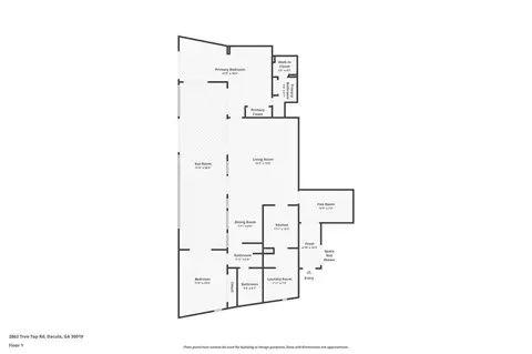 Floorplan - 2862 Tree Top Rd, Dacula, GA 30019 photo 1 of 2