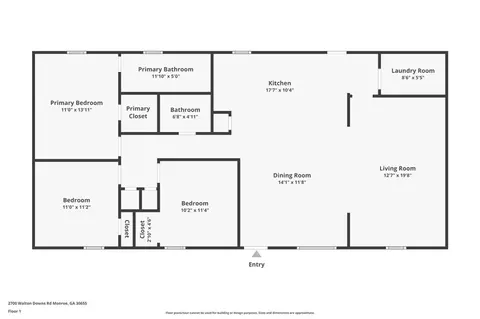 Floorplan - 2700 Walton Downs Rd, Monroe, GA 30655 photo 2 of 2