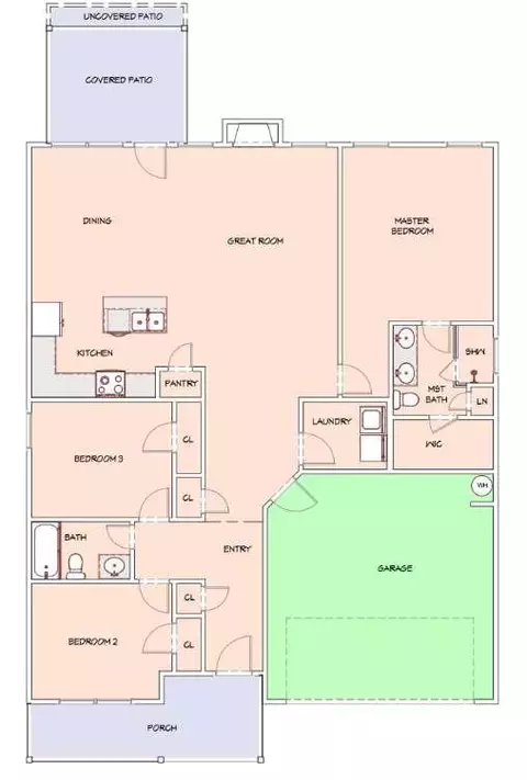 Floorplan - 8570 Athens Rd, Carnesville, GA 30521 photo 1 of 1