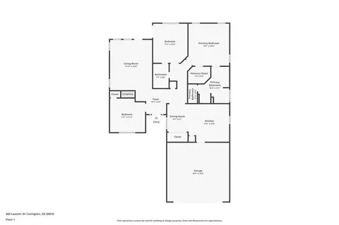 Floorplan - 260 Lassiter Dr, Covington, GA 30016 photo 1 of 1