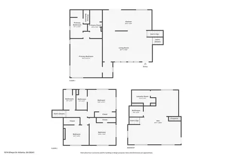 Floorplan - 1974 Ellwyn Dr, Chamblee, GA 30341 photo 2 of 4