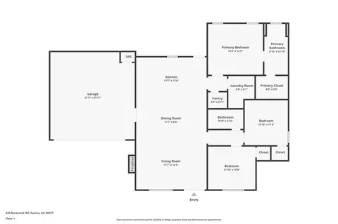 Floorplan - 633 Racetrack Rd, Toccoa, GA 30577 photo 1 of 1