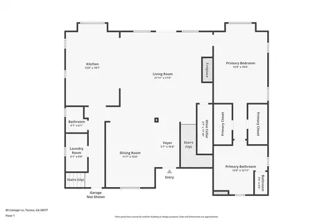 Floorplan - 80 Cottage Ln, Toccoa, GA 30577 photo 3 of 5