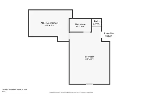Floorplan - 3593 Perry Smith Rd, Monroe, GA 30656 photo 2 of 2