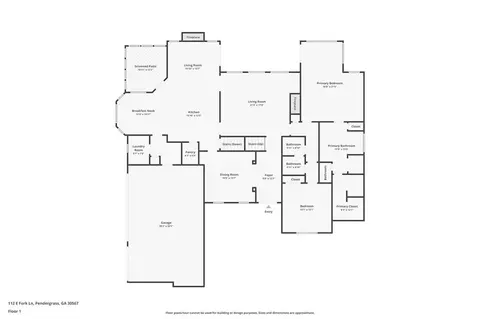 Floorplan - 112 E Fork Ln, Pendergrass, GA 30567 photo 2 of 4