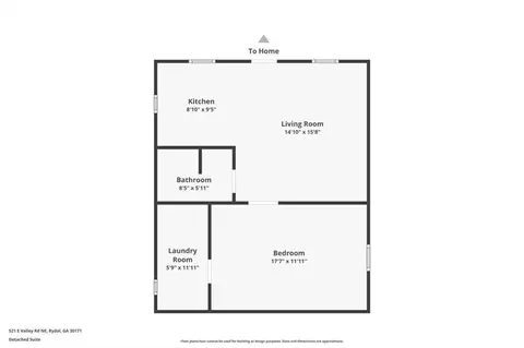 Floorplan - 521 E Valley Rd NE, Rydal, GA 30171 photo 1 of 3