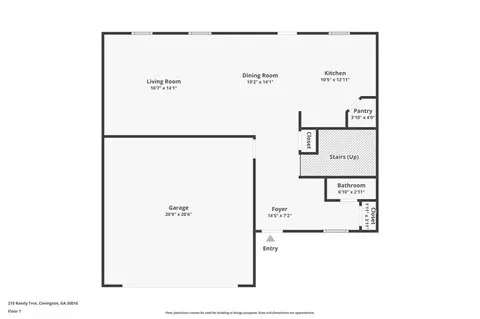 Floorplan - 215 Randy Trce, Covington, GA 30016 photo 1 of 2