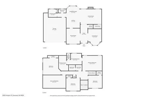 Floorplan - 2400 Compton Pl, Suwanee, GA 30024 photo 1 of 3