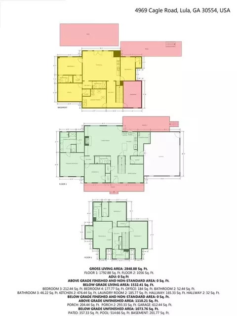 Floorplan - 4969 Cagle Rd, Lula, GA 30554 photo 1 of 1