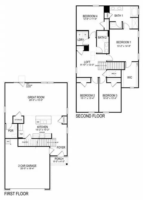 Floorplan - 123 Rolling Meadow Trce, Jasper, GA 30143 photo 1 of 1