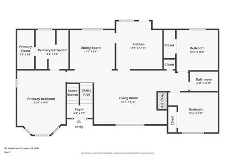 Floorplan - 106 Saddle Ridge Trl, Jasper, GA 30143 photo 1 of 3