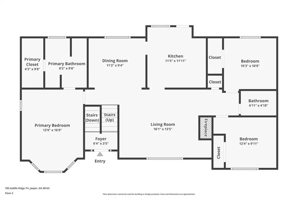 Floorplan - 106 Saddle Ridge Trl, Jasper, GA 30143 photo 1 of 3