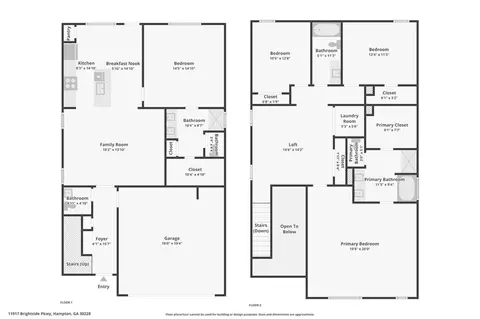 Floorplan - 11917 Brightside Pkwy, Hampton, GA 30228 photo 1 of 1