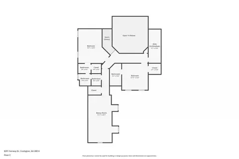 Floorplan - 8291 Fairway Dr, Covington, GA 30014 photo 3 of 3