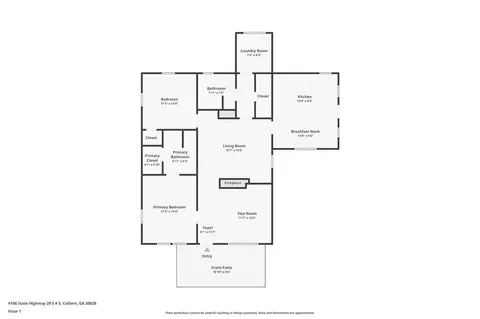 Floorplan - 4106 Hwy 29 S, Colbert, GA 30628 photo 1 of 1