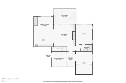 Floorplan - 203 Trinity Way, Canton, GA 30115 photo 3 of 4