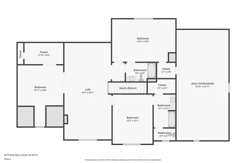Floorplan - 203 Trinity Way, Canton, GA 30115 photo 2 of 4