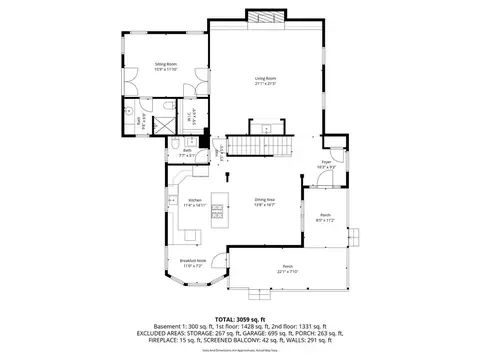 Floorplan - 2017 Parsons Ridge Cir, Duluth, GA 30097 photo 2 of 3