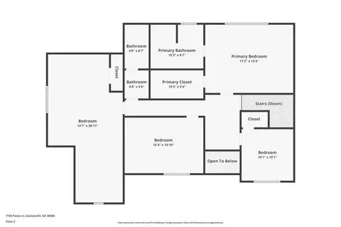Floorplan - 7720 Paces Ln, Gainesville, GA 30506 photo 5 of 5