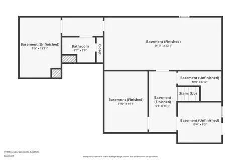 Floorplan - 7720 Paces Ln, Gainesville, GA 30506 photo 2 of 5