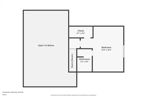 Floorplan - 62 Cardinal Cv, Jasper, GA 30143 photo 2 of 3