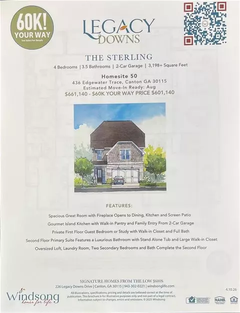 436 Edgewater Chase, Canton, GA 30115