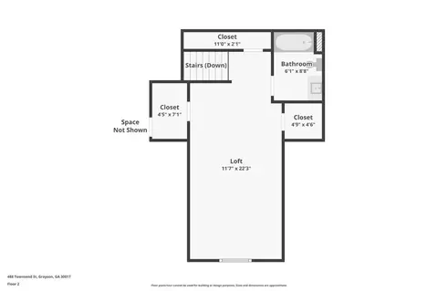 Floorplan - 488 Townsend St, Grayson, GA 30017 photo 2 of 2