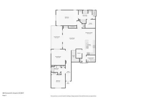Floorplan - 488 Townsend St, Grayson, GA 30017 photo 1 of 2
