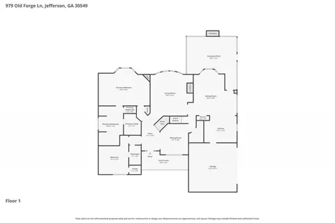 Floorplan - 979 Old Forge Ln, Jefferson, GA 30549 photo 3 of 4