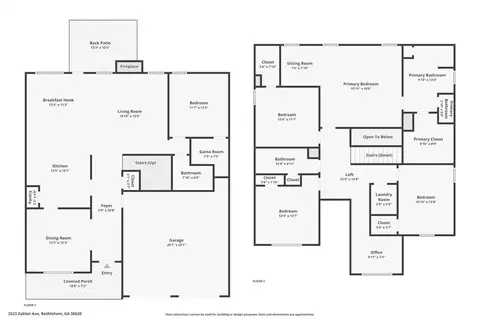 Floorplan - 2523 Zablan Ave, Bethlehem, GA 30620 photo 3 of 3