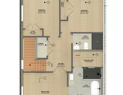 Floorplan - 3295 Hall Cir NW #3, Duluth, GA 30096 photo 3 of 3