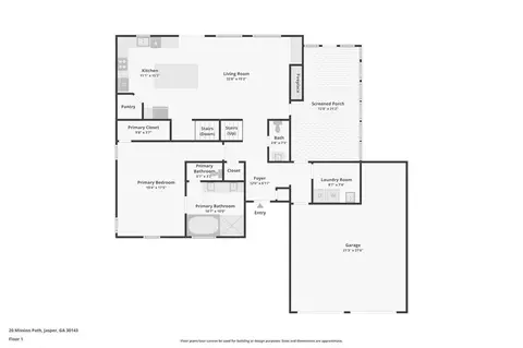 Floorplan - 20 Mission Path, Jasper, GA 30143 photo 2 of 3