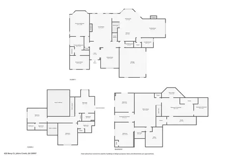 Floorplan - 420 Bevy Ct, Duluth, GA 30097 photo 1 of 3