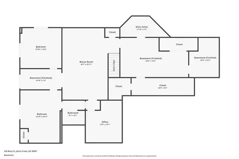 Floorplan - 420 Bevy Ct, Duluth, GA 30097 photo 2 of 3