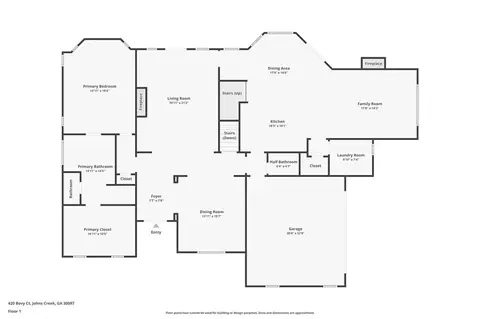 Floorplan - 420 Bevy Ct, Duluth, GA 30097 photo 3 of 3