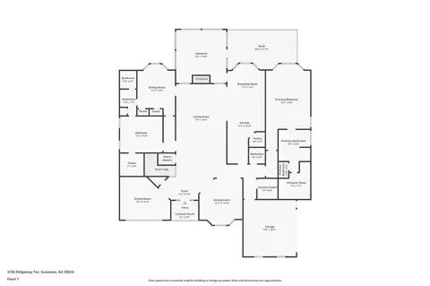 Floorplan - 3725 Ridgeway Ter, Suwanee, GA 30024 photo 1 of 3