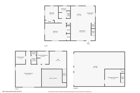 Floorplan - 509 E Valley Rd NE, Rydal, GA 30171 photo 1 of 1