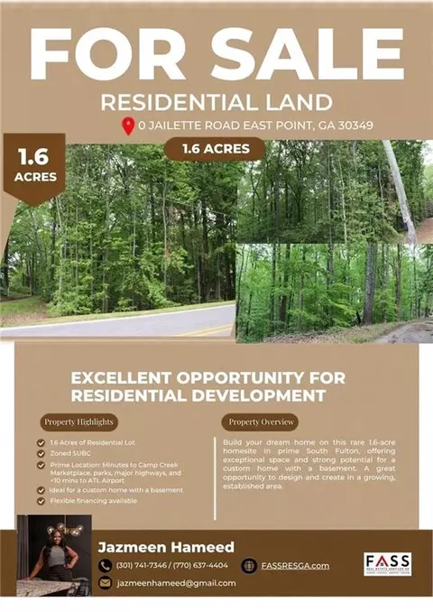0 Jailette Rd, South Fulton, GA 30349