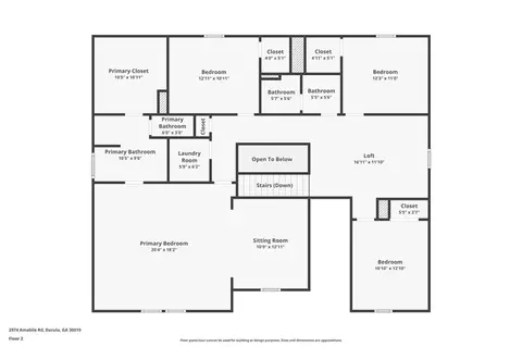 Floorplan - 2974 Amabile Rd, Dacula, GA 30019 photo 1 of 3
