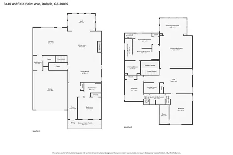 Floorplan - 3440 Ashfield Point Ave, Duluth, GA 30096 photo 1 of 1