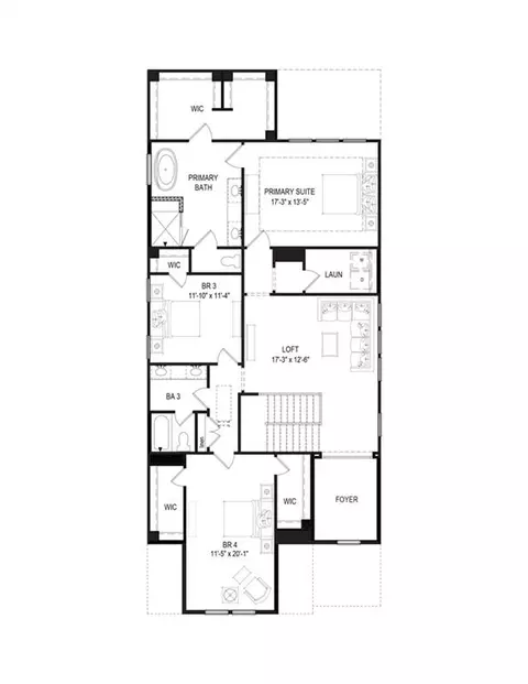 Floorplan - 433 Edgewater Chase, Canton, GA 30115 photo 1 of 2