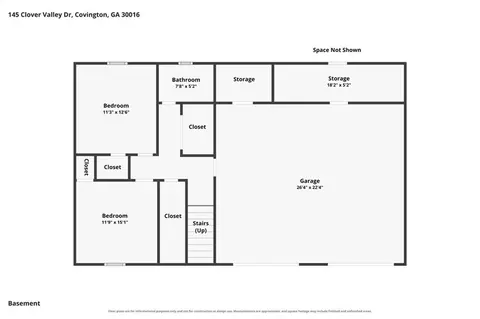 Floorplan - 145 Clover Valley Dr, Covington, GA 30016 photo 1 of 3