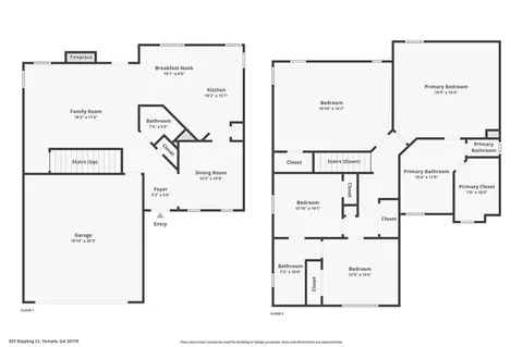 Floorplan - 507 Rippling Ct, Temple, GA 30179 photo 3 of 3