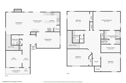 Floorplan - 105 Sagebrush Trl, Covington, GA 30014 photo 1 of 1