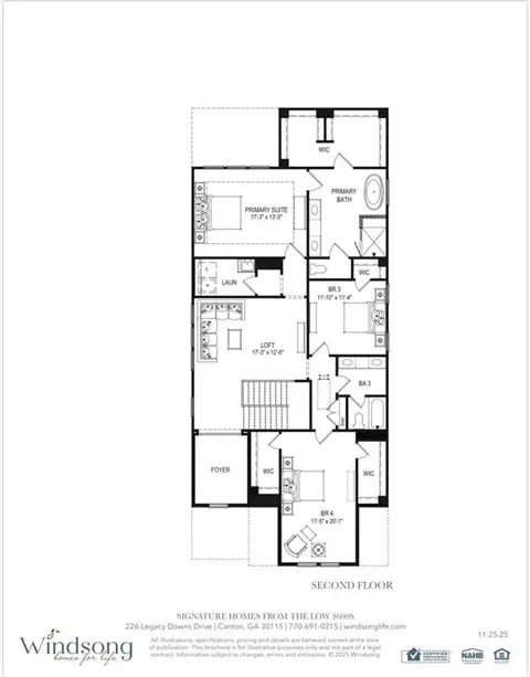 Floorplan - 401 Edgewater Chase, Canton, GA 30115 photo 2 of 2