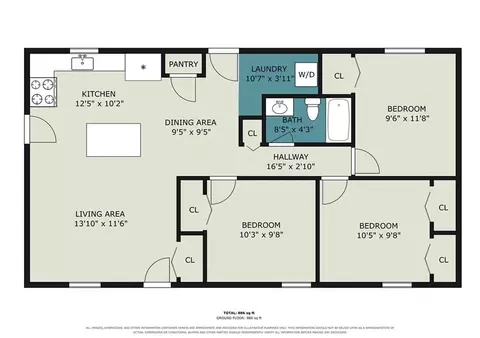 Floorplan - 6010 Fieldcrest Dr, Morrow, GA 30260 photo 1 of 1