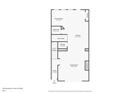 Floorplan - 1374 Doublegate Dr, Atlanta, GA 30319 photo 3 of 4