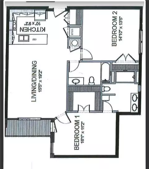 Floorplan - 1 E 3rd Ave #402, Rome, GA 30161 photo 1 of 1