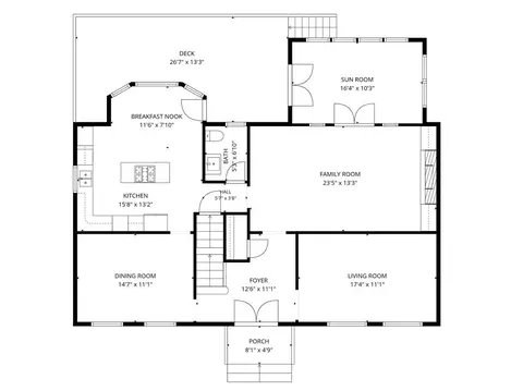 Floorplan - 4813 Riveredge Dr, Peachtree Corners, GA 30096 photo 1 of 3