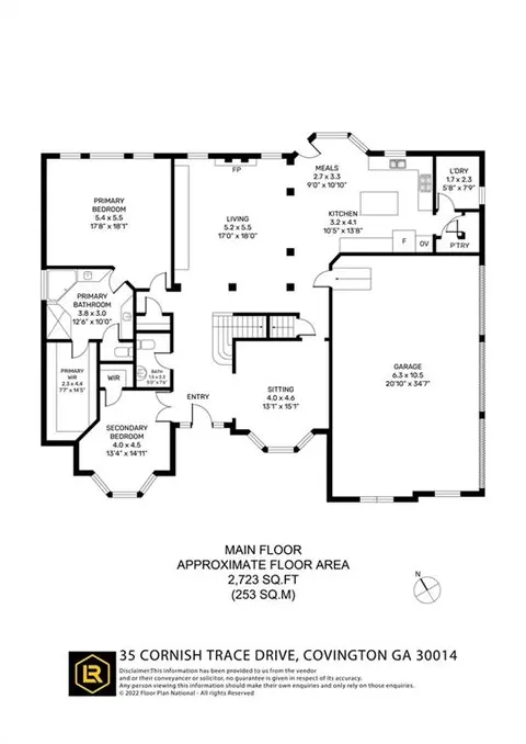 Floorplan - 35 Cornish Trace Dr, Covington, GA 30014 photo 1 of 3